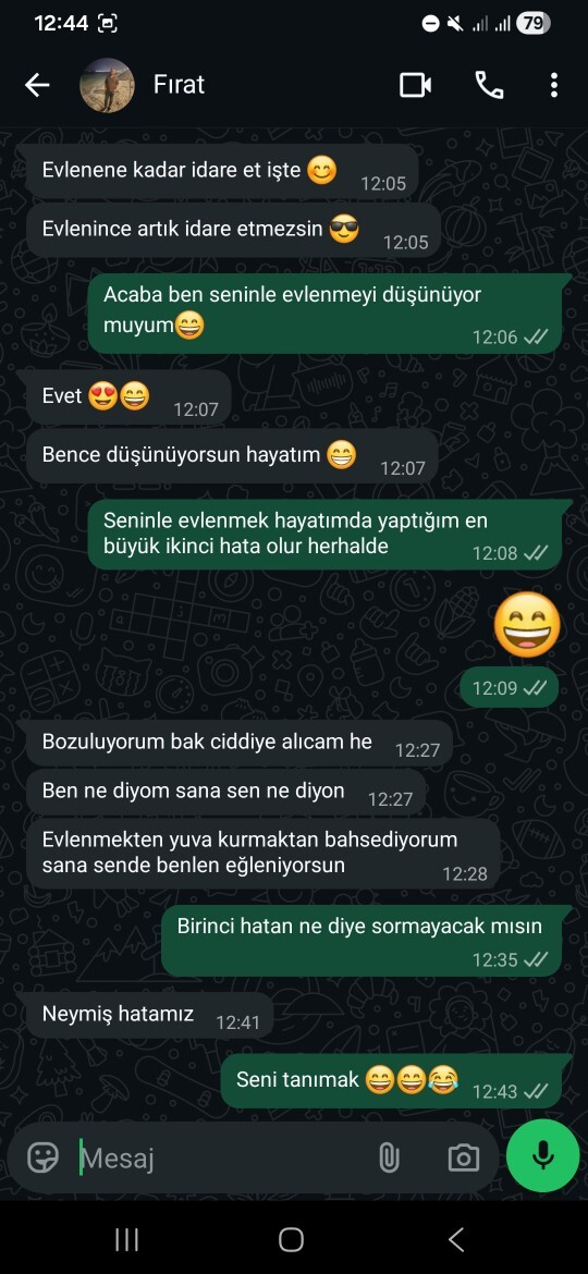 Ne cevap versem sizce?