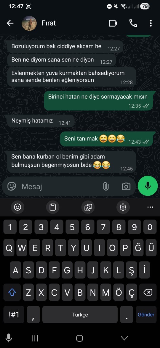 Ne cevap versem sizce?