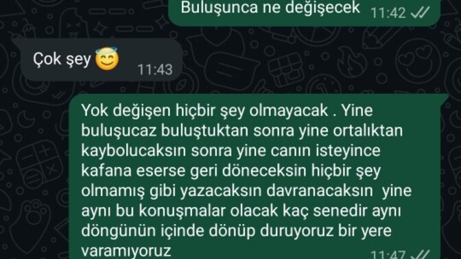 Ne cevap versem sizce?