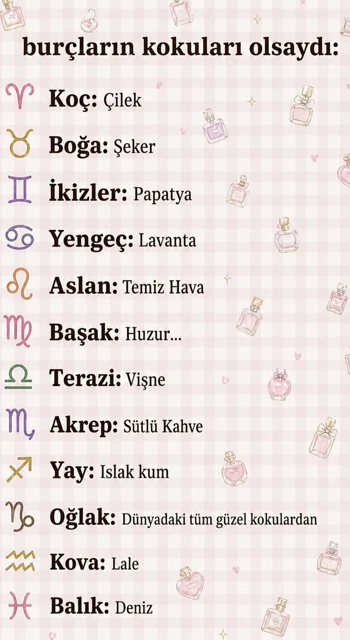 Burçlar Bi Koku Olsaydı Ne Olurdu?