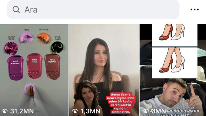 Keşfetinizde en çok ne var?