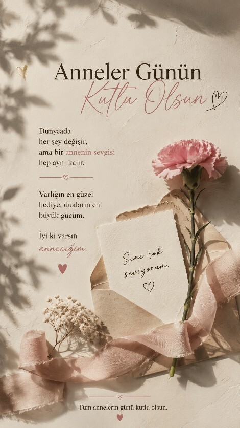 Tüm annelerin, anne olmasa bile kalbi anne şefkatiyle atan tüm kadınların anneler gününü kutluyorum ♥️🌹🌟👑?