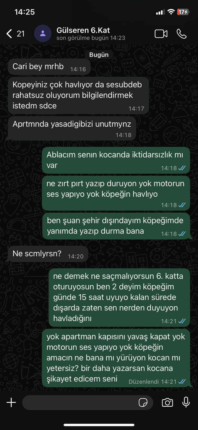 Sürekli şikayet eden komşularınız var mı?