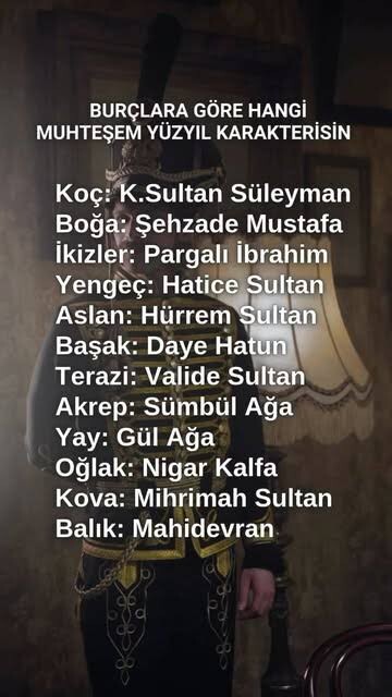 Hangi Muhteşem Yüzyıl karakterisiniz?
