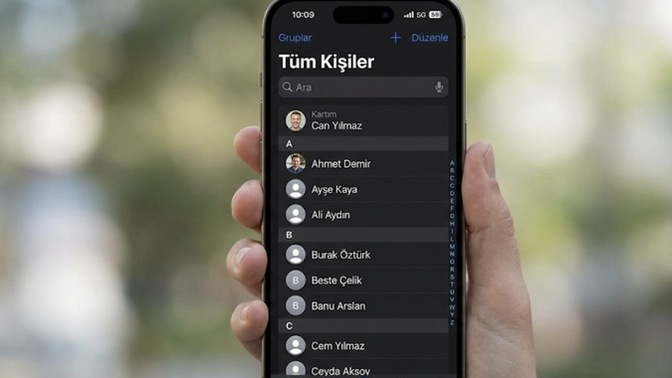 Telefon rehberinizde kac kisi kayitli?