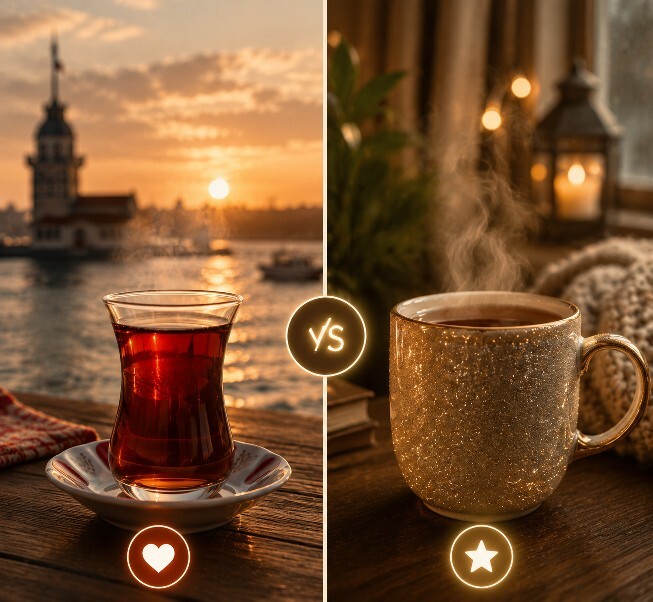 Çayı ince belli bardakta mı yoksa kupada mı içersiiiin😌?