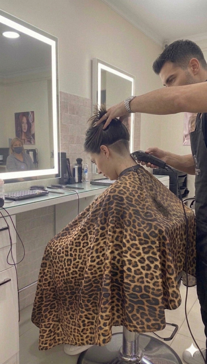 Kızlar, ense traşlı bob kesim ve böyle bir kuaför ortamı hakkında ne düşünüyorsunuz?