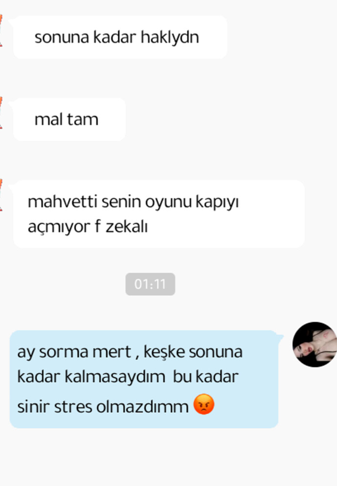 Sonda Allah ne verdiyse sövdüm 🤣 en azından haklıyım 💅🏻