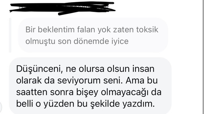 Ne anlamalıyım bundan? Cevap olarak ne yazardınız? Sevgilim tamamen bitirmiş mi?