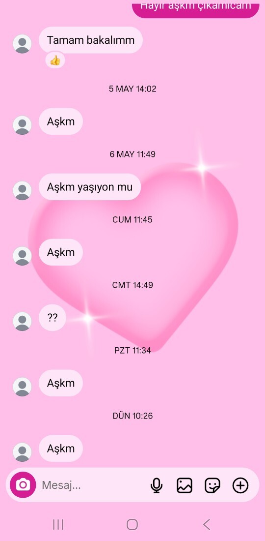 Sizde böyle size yazmayan birine sürekli yazarmısınız?