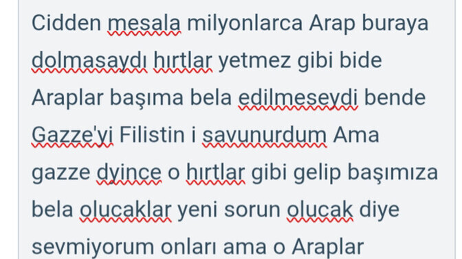 Arapları ve gazzeyi seviyor musunuz?