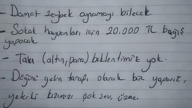 Kız tarafının talepleri abartılı mı olmalı yoksa anlamlı mı?