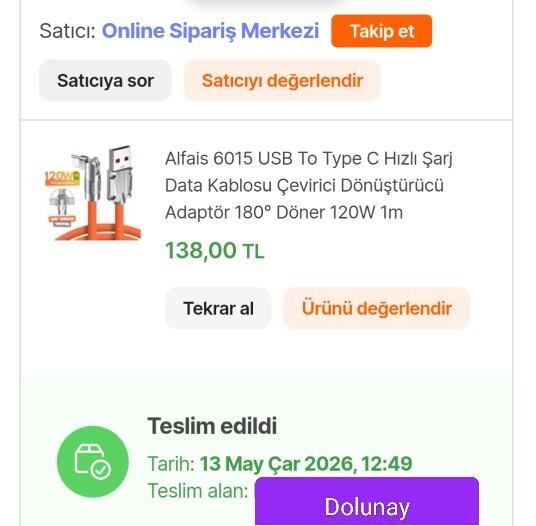 Efendim! İnternet üzerinden aldığın son şey benim olsaydı, benim neyim olurdu?