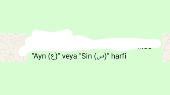 Bunlar ne harfi?