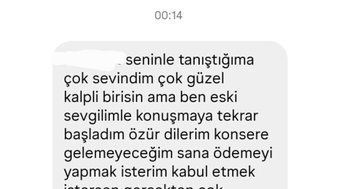 Kız benden ayrıldı bilet orada kaldı?