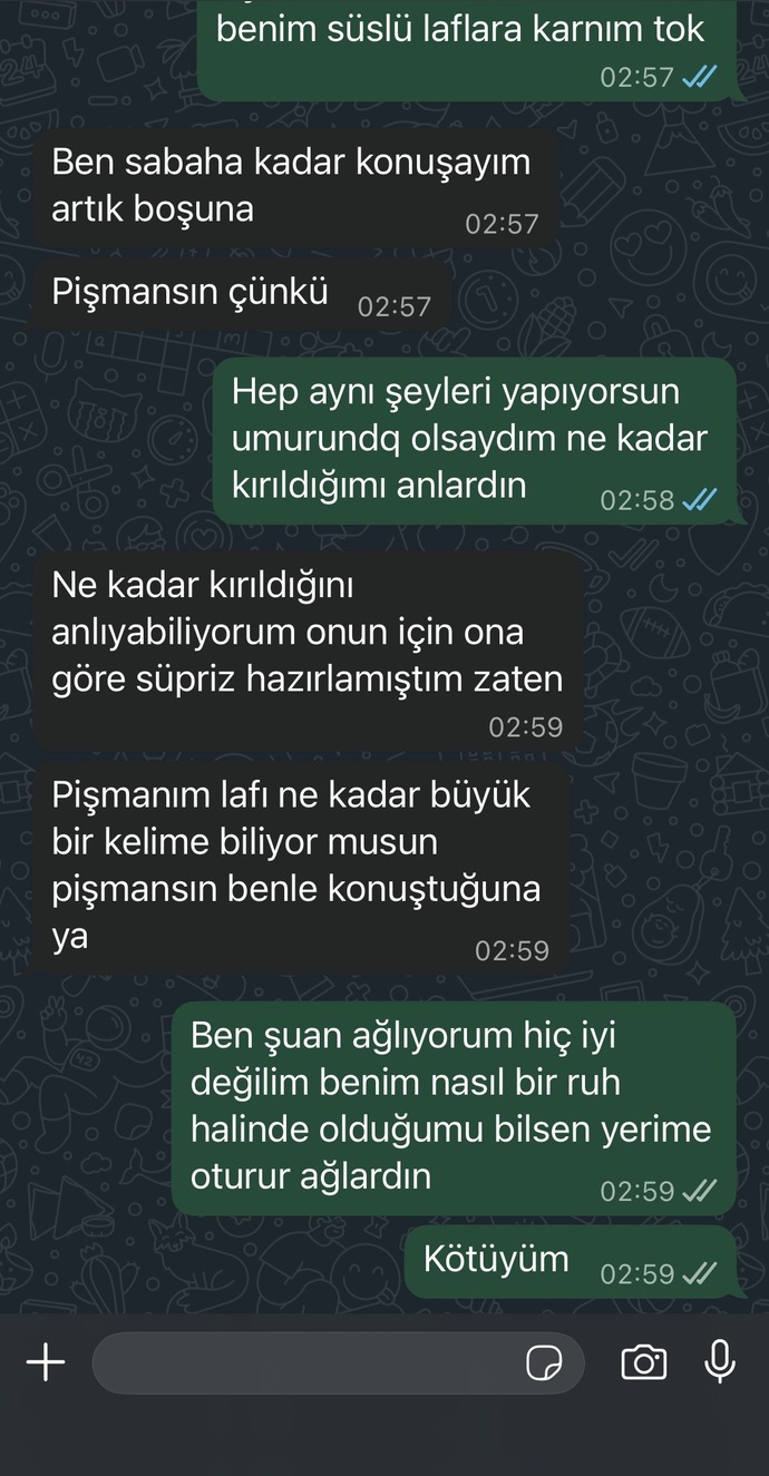 Sizce onu çok mu kırmışım ben🥺?