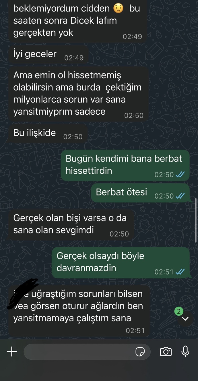 Sizce onu çok mu kırmışım ben🥺?
