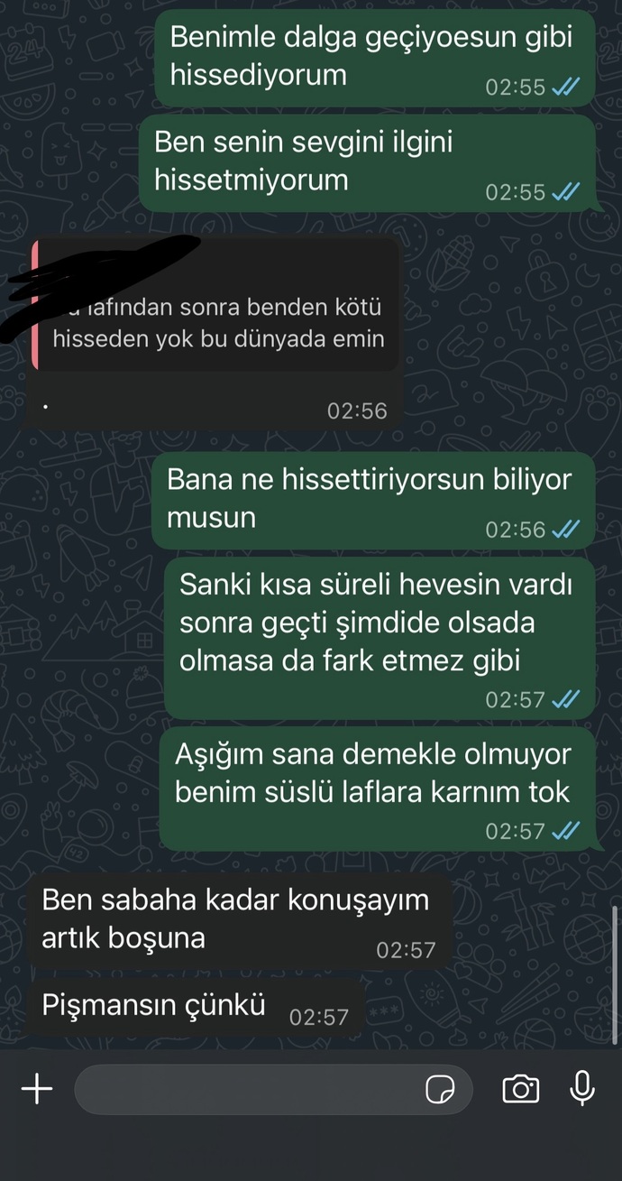 Sizce onu çok mu kırmışım ben🥺?
