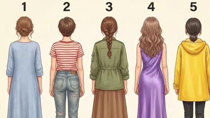 Arkası dönük beş kadından hangisi size döndüğünde daha çekici olacağını düşünüyorsunuz?