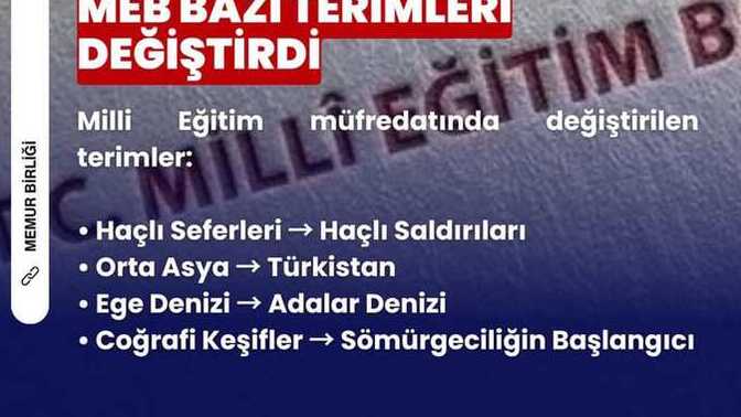 MEB'in değiştirdiği duzelttigi kelimeler hakkında ne düşünüyorsunuz?