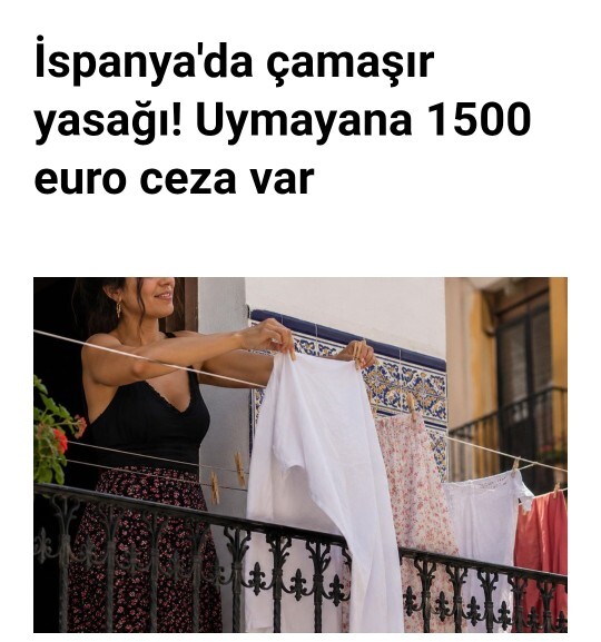 İspanya’da şehir estetiği için balkona çamaşır asılması yasaklandı. Sizce doğru bir karar mı?