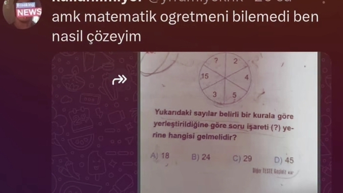 Instagramda gördüğüm bu matematik sorusu gerçekten çözülemeyecek kadar zor mu?