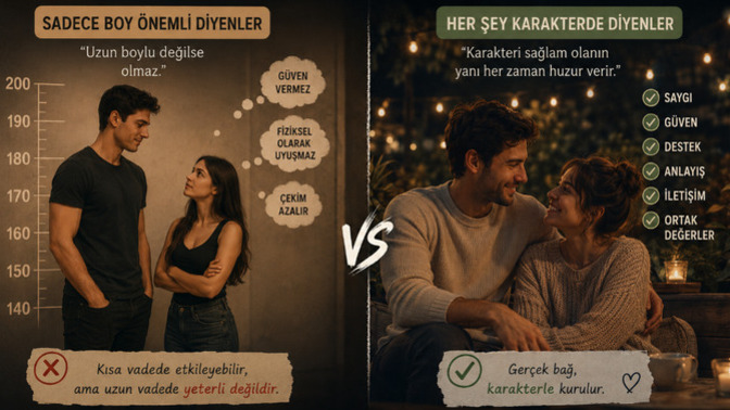 Boy farkı ilişkide gerçekten önemli mi yoksa her şey karakterde mi bitiyor?