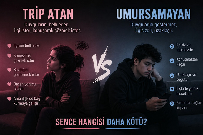 “Trip atan” mı yoksa “umursamayan” mı daha kötü?