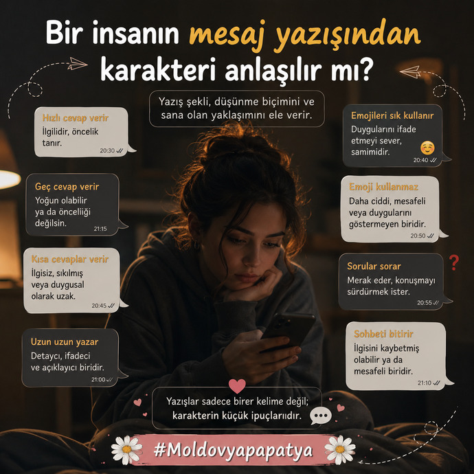Bir insanın mesaj yazışından karakteri anlaşılır mı?
