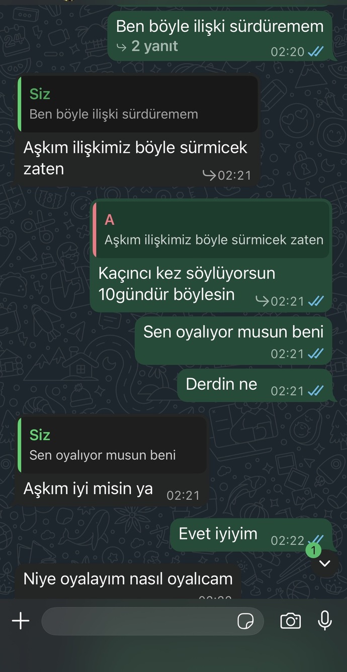 Bu çocuk beni seviyor mu sevmiyor mu anlamıyorum imdat artık ya?