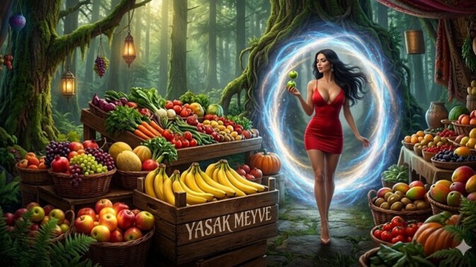 Bir sebze bir meyve alma hakkın var, hangisini alıp yersin?