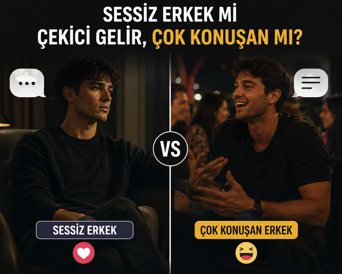 Kadınlara göre hangi erkek daha çekici, sessiz ve cool olan mı çok konuşan mı?