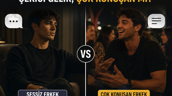 Kadınlara göre hangi erkek daha çekici, sessiz ve cool olan mı çok konuşan mı?