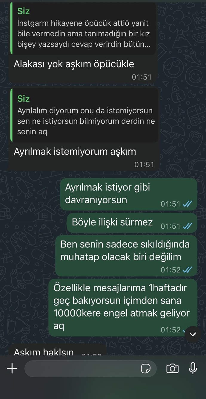 Hep aynı şeyleri söyleyip ilgilenmeyen sevgiliden ayrılır mıydınız?