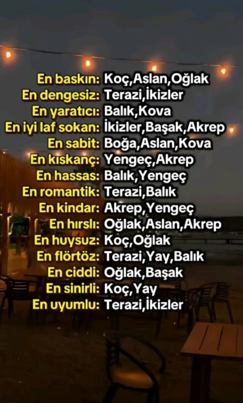 Ee burcuna göre sen nesinn?