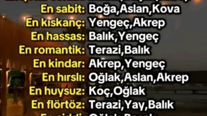 Ee burcuna göre sen nesinn?