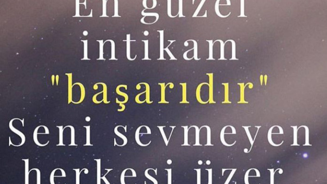 İntikam almayı sever misiniz?