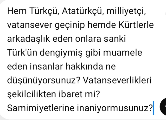 Bu görseldeki soru hakkında ne düşünüyorsunuz? Fikriniz ne?