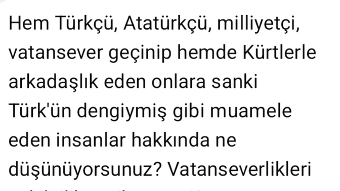 Bu görseldeki soru hakkında ne düşünüyorsunuz? Fikriniz ne?