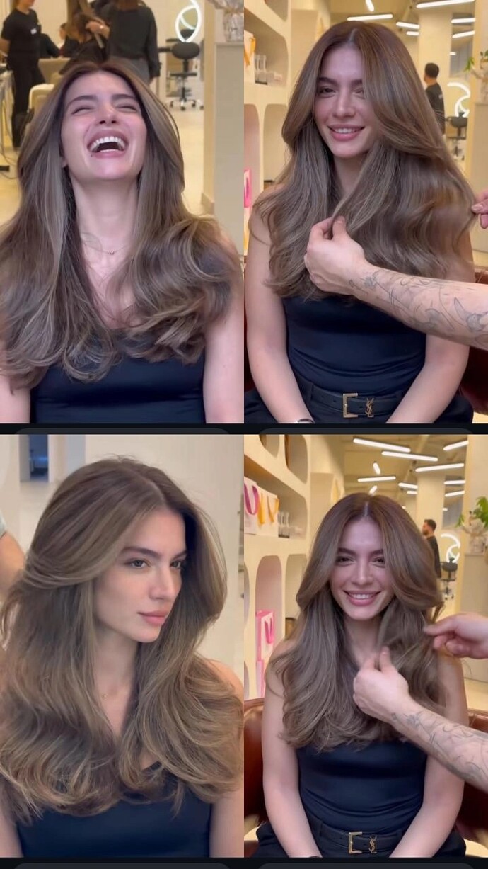 Bu saç rengi çok hoş değil mi?