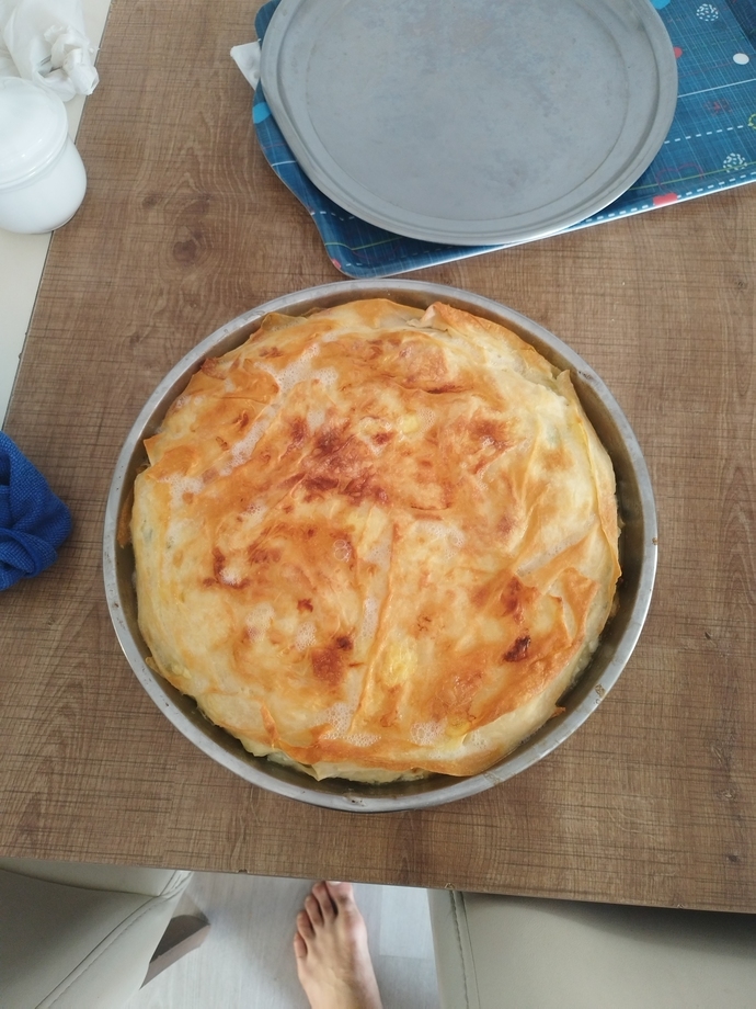 Kendime börek yaptım, siz de benim gibi börek sever misiniz?