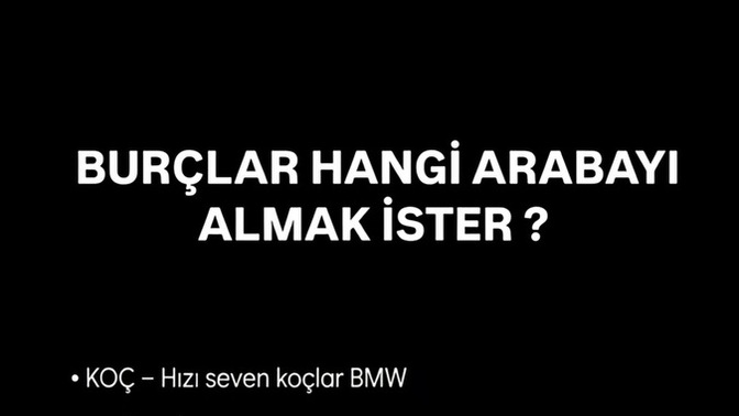 Burçlar Hangi Arabayı Almak İster?