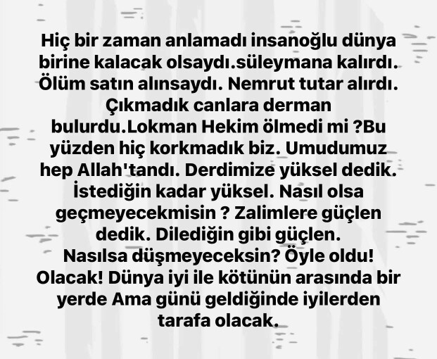 Geceye güzel bir söz veya şiir bırak?