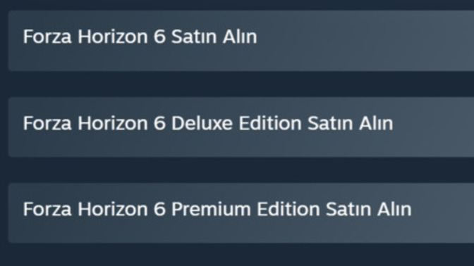 Horizon 6'da hangi paketi satın aldınız?