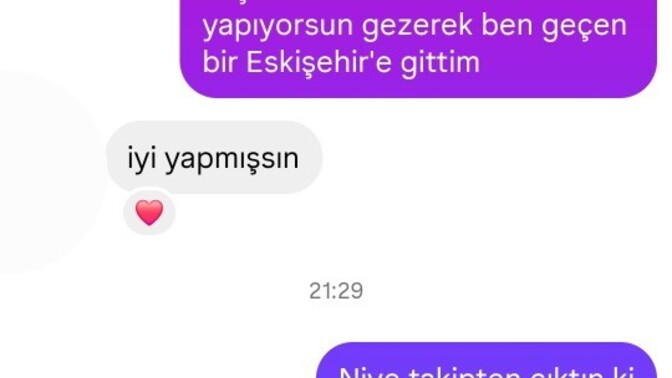 538 kişiyi takip eden kadın beni durduk yere çıkardı?