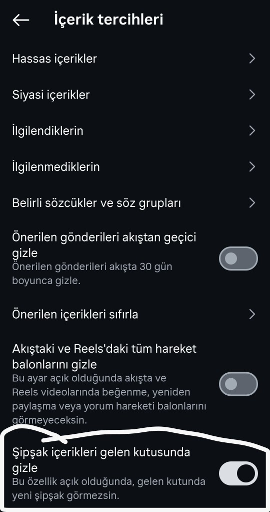 İnstagramda ki şipşak özellik nasıl kapanıyor ayarlardan bilen var mı?