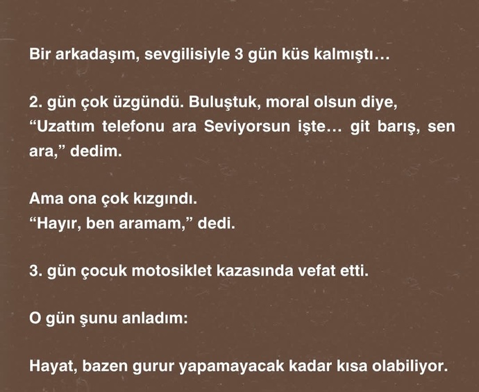Gurur yapar mısın?