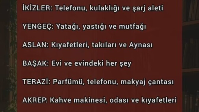 En değerli eşyanız nedir?