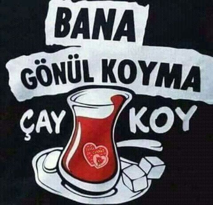 Bana gönül koyma çay koy demek istediğiniz birisi var mı?