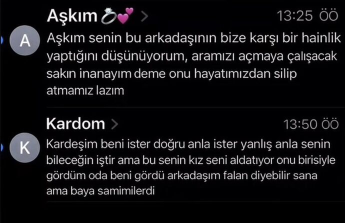 Bir gün kankanla sevgilin karşı karşıya gelse kime inanırsın?